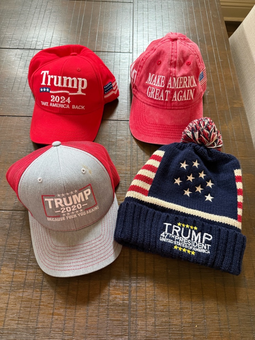 Trump MAGA Hat Bundle of 4